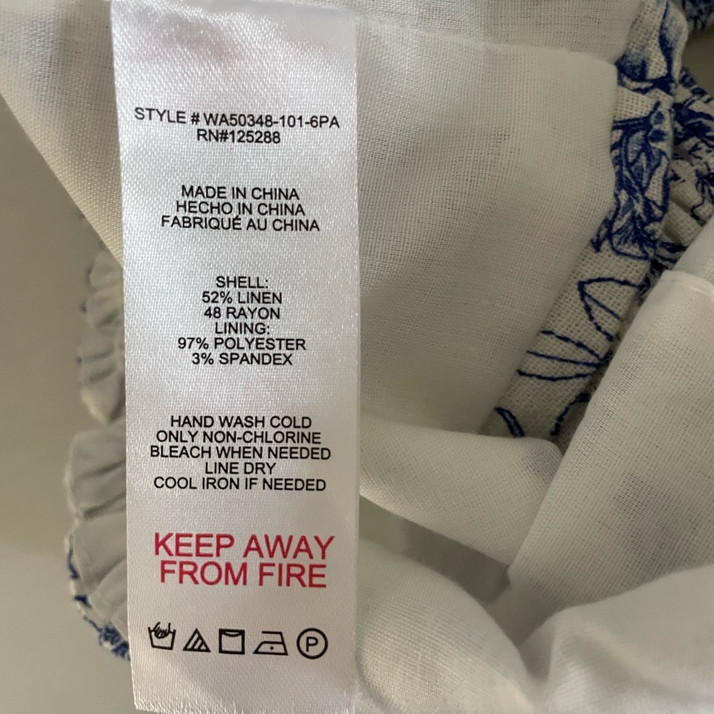 Jason Wu Linen Blend Halter Style Top Size 6 - image 7